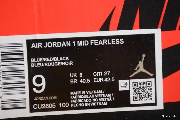 Great Fearless Mid Air the Jordan Blue 1 CU2805-100 SE 0607